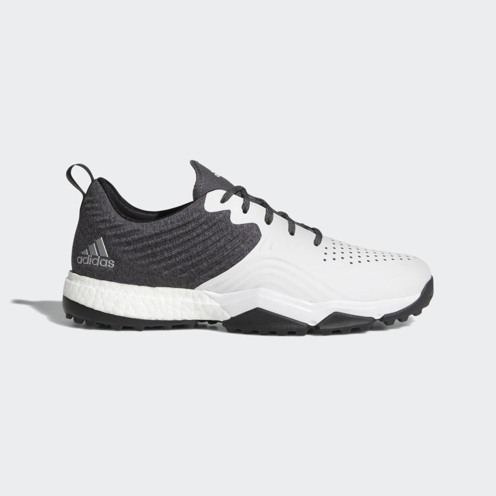 Pantofi Golf Adidas Adipower 4orged S Barbati Romania - Negrii/Albi/Argintii Metal AC8397